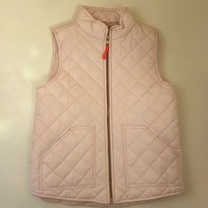 JCrew Crewcuts girls size 6-7 pink quilted vest